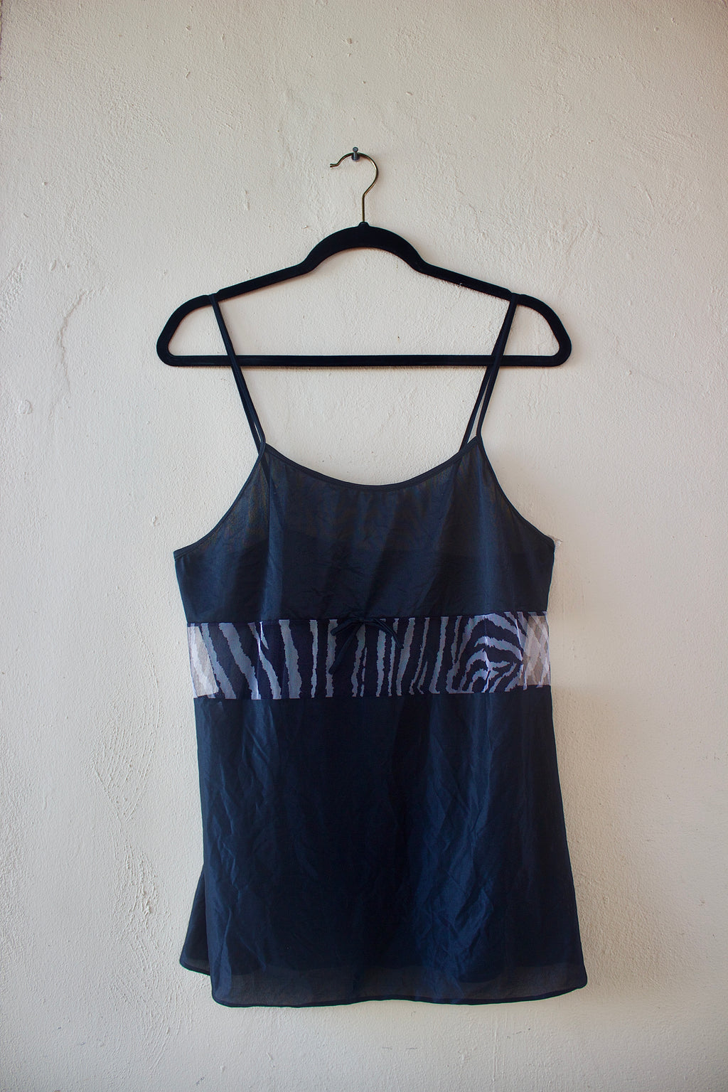Sheer Zebra Print Cami