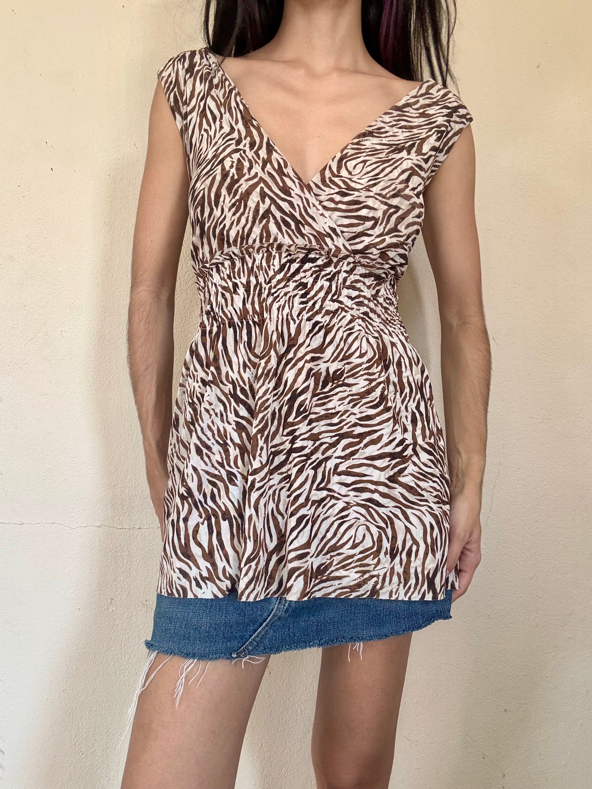 Zebra Print Top