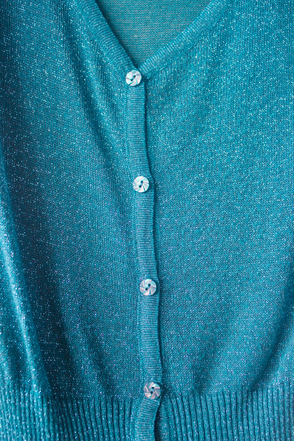 Shimmery Blue Cardigan