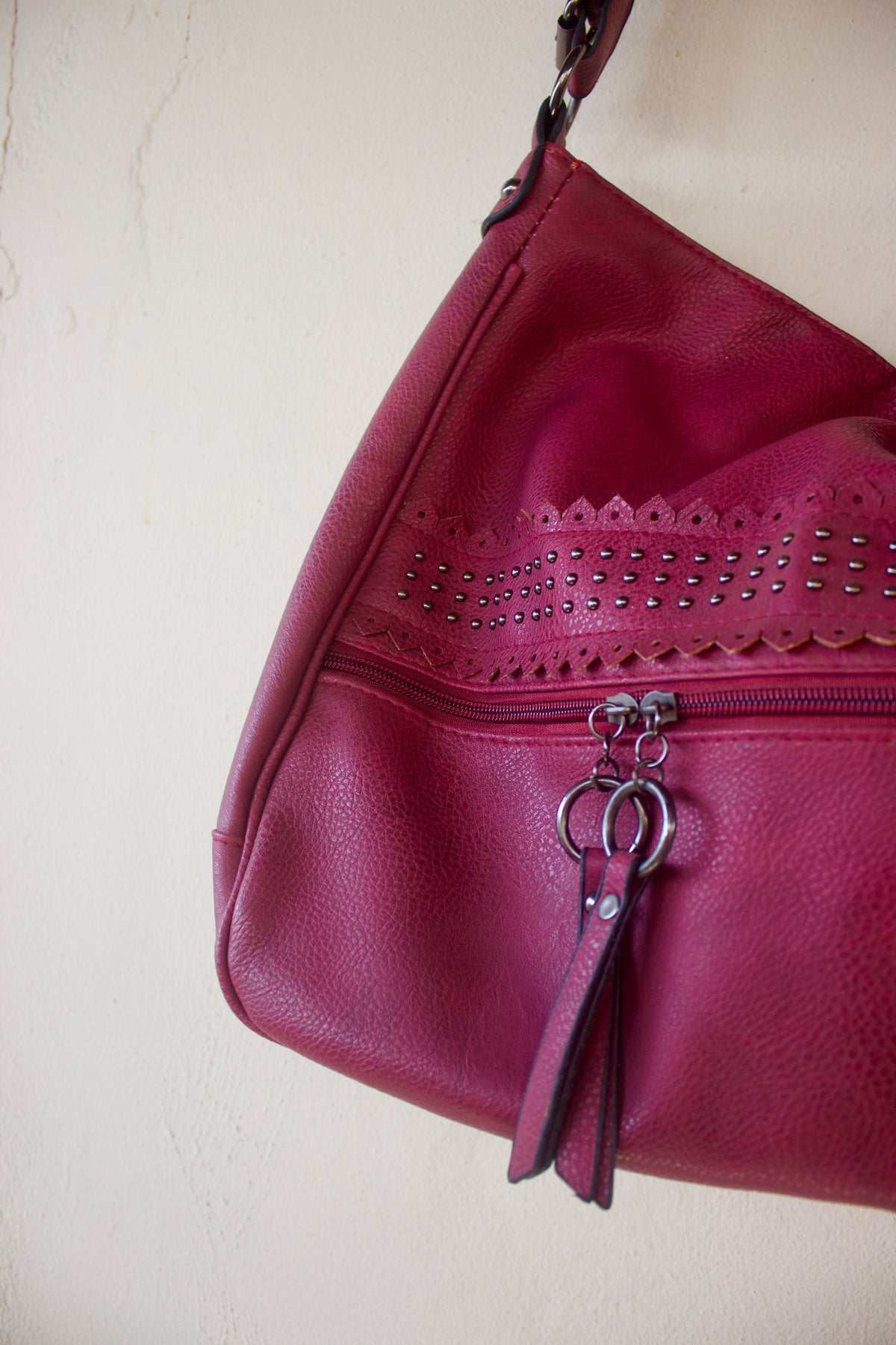 Dark Red Leather Bag