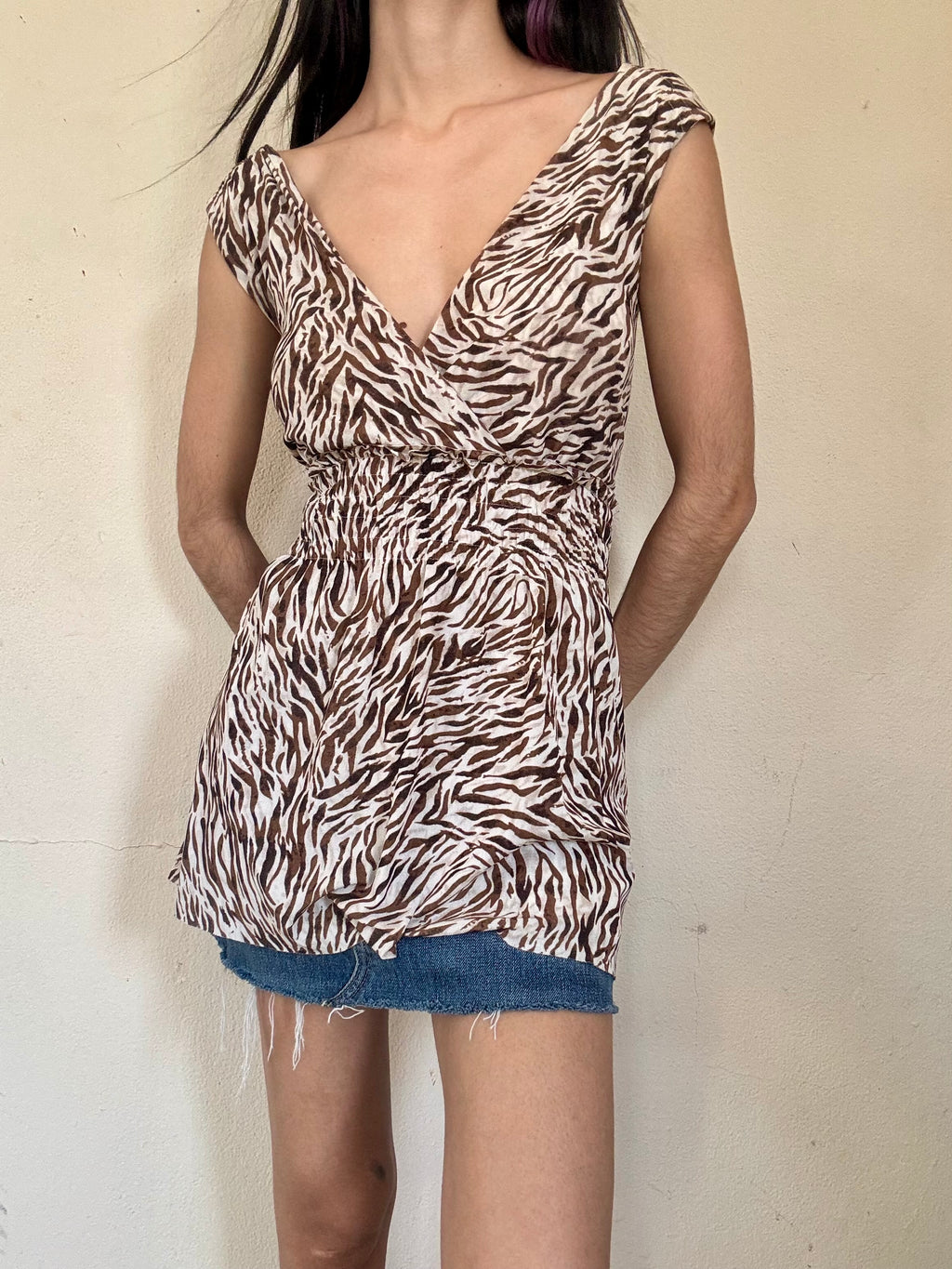 Zebra Print Top