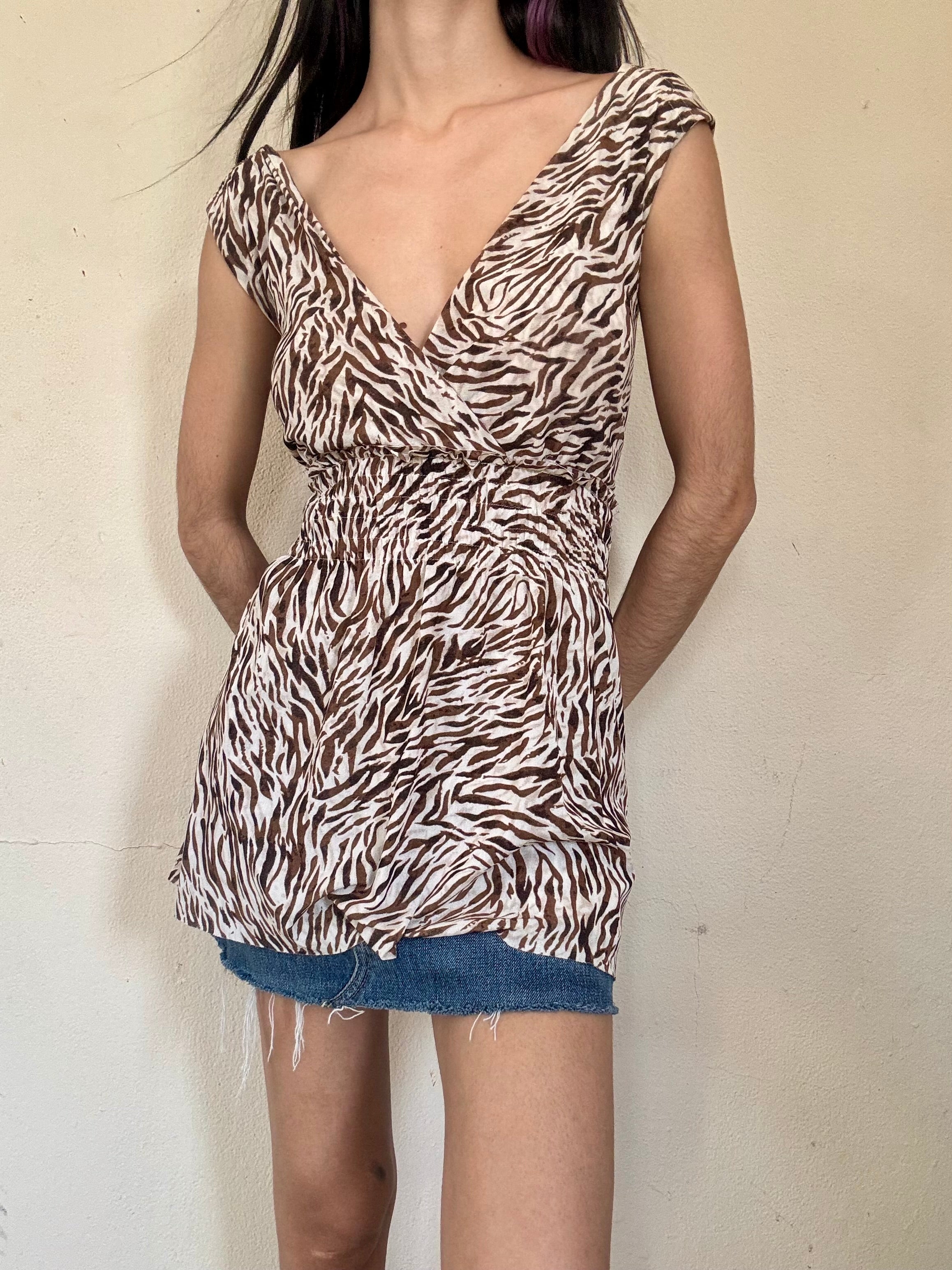 Zebra Print Top