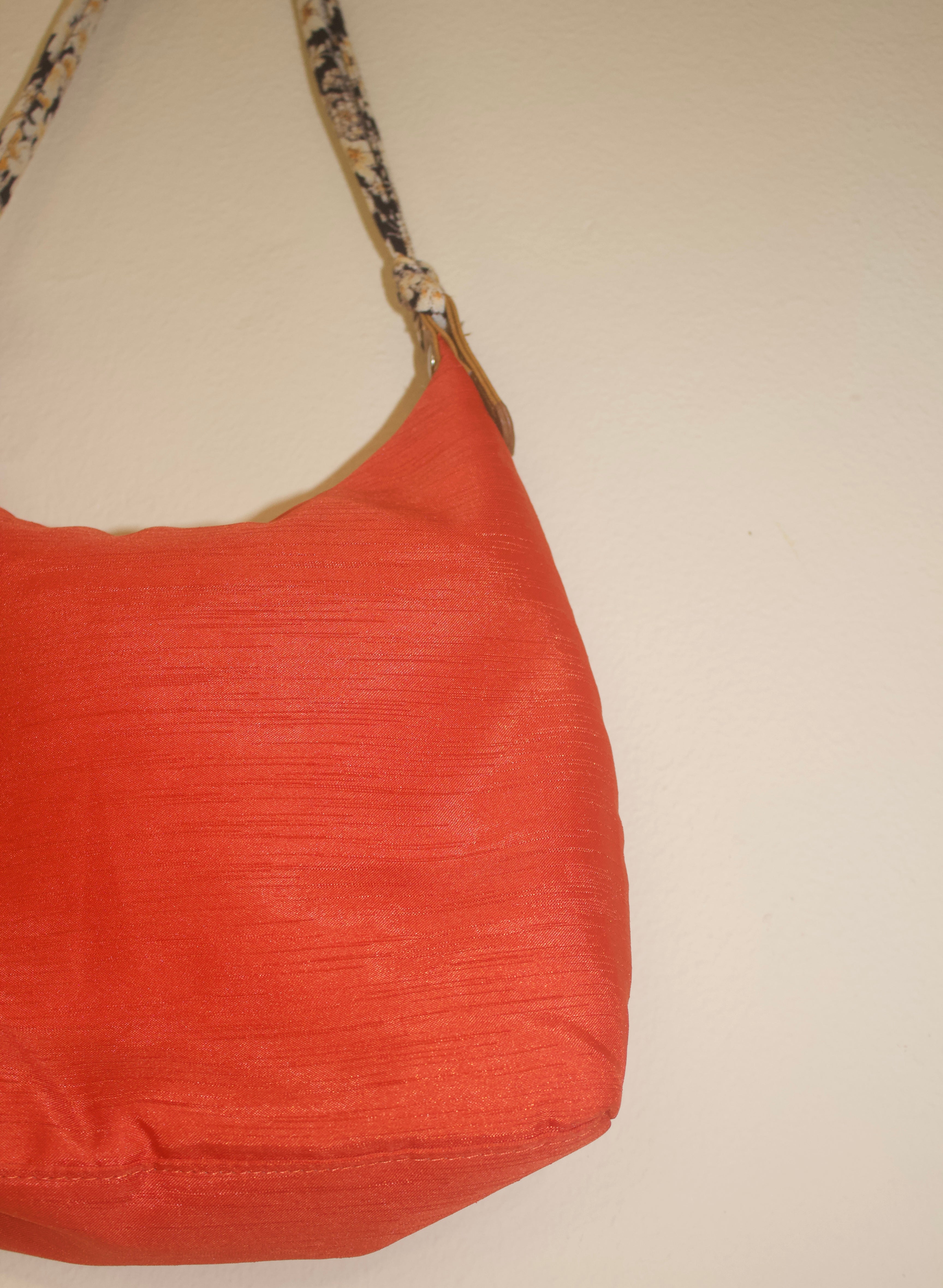 Floral Orange Summer Bag