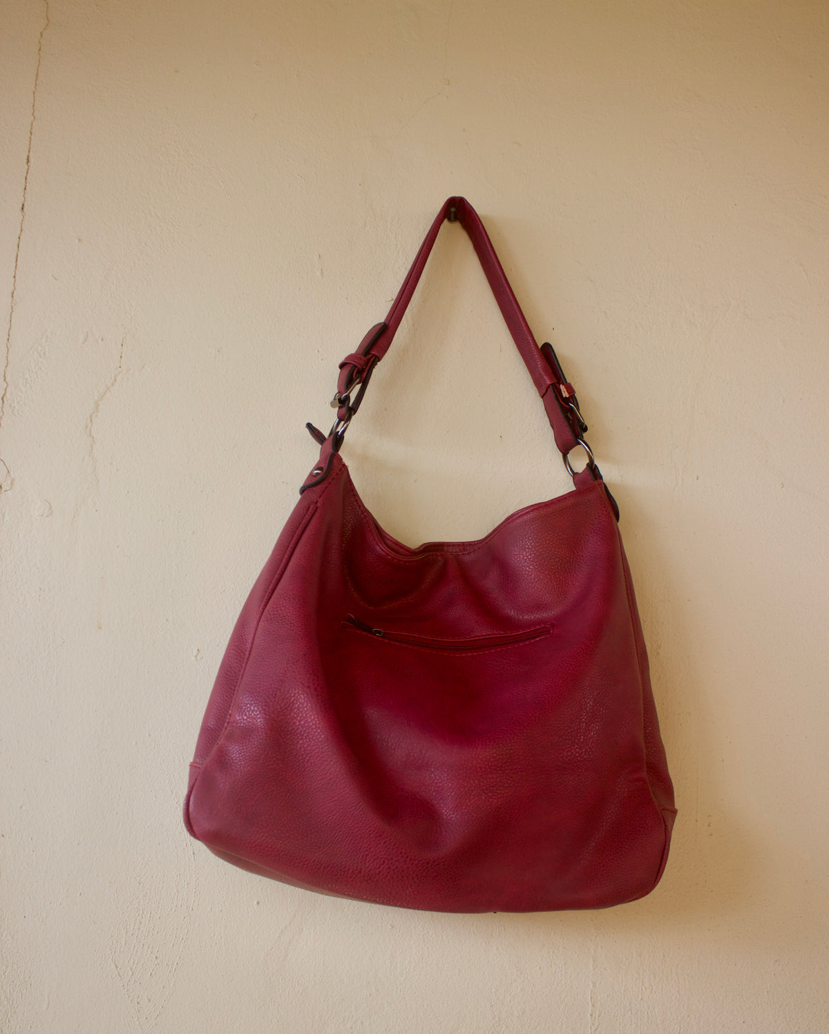 Dark Red Leather Bag