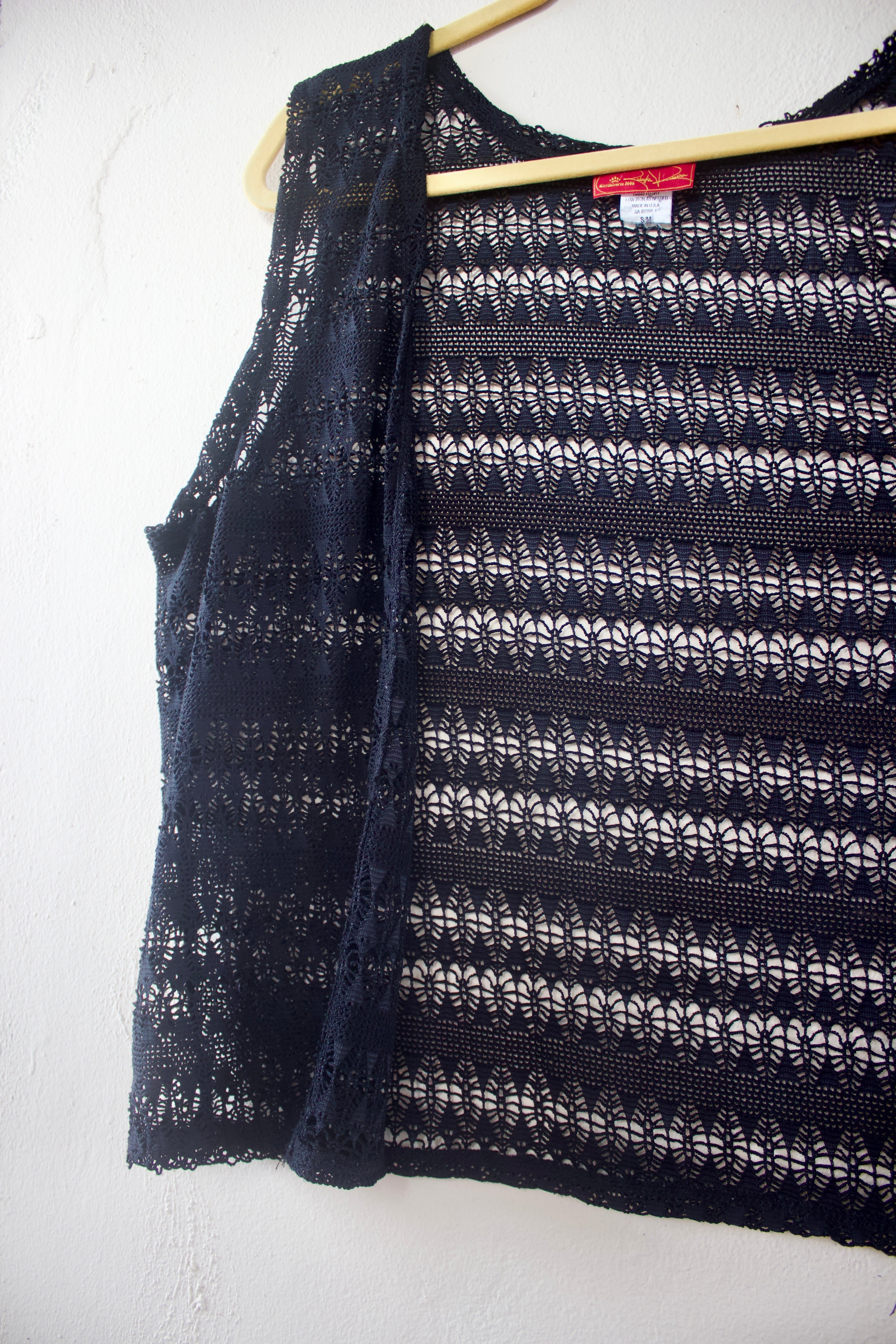 Crochet Open Front Vest