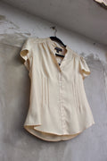 Butter Yellow Satin Blouse