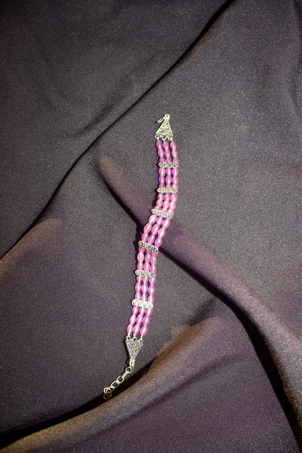 Purple Beads Bracelet