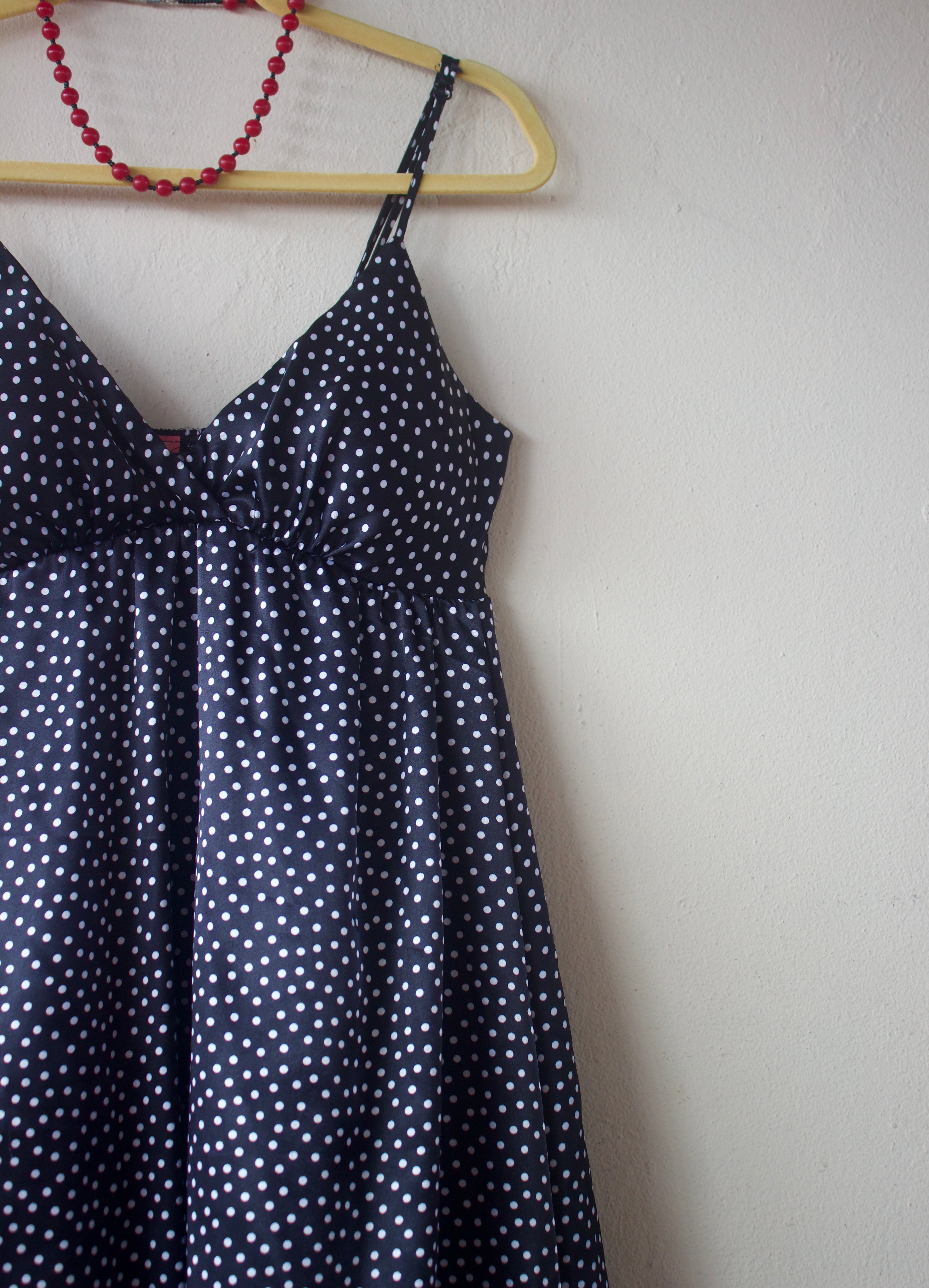 Polka Dots Silky Dress