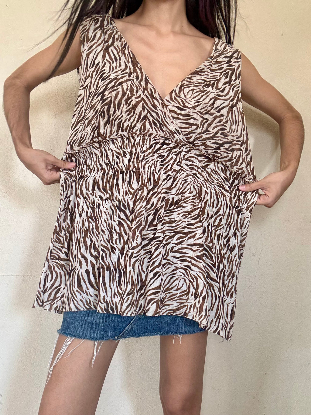 Zebra Print Top