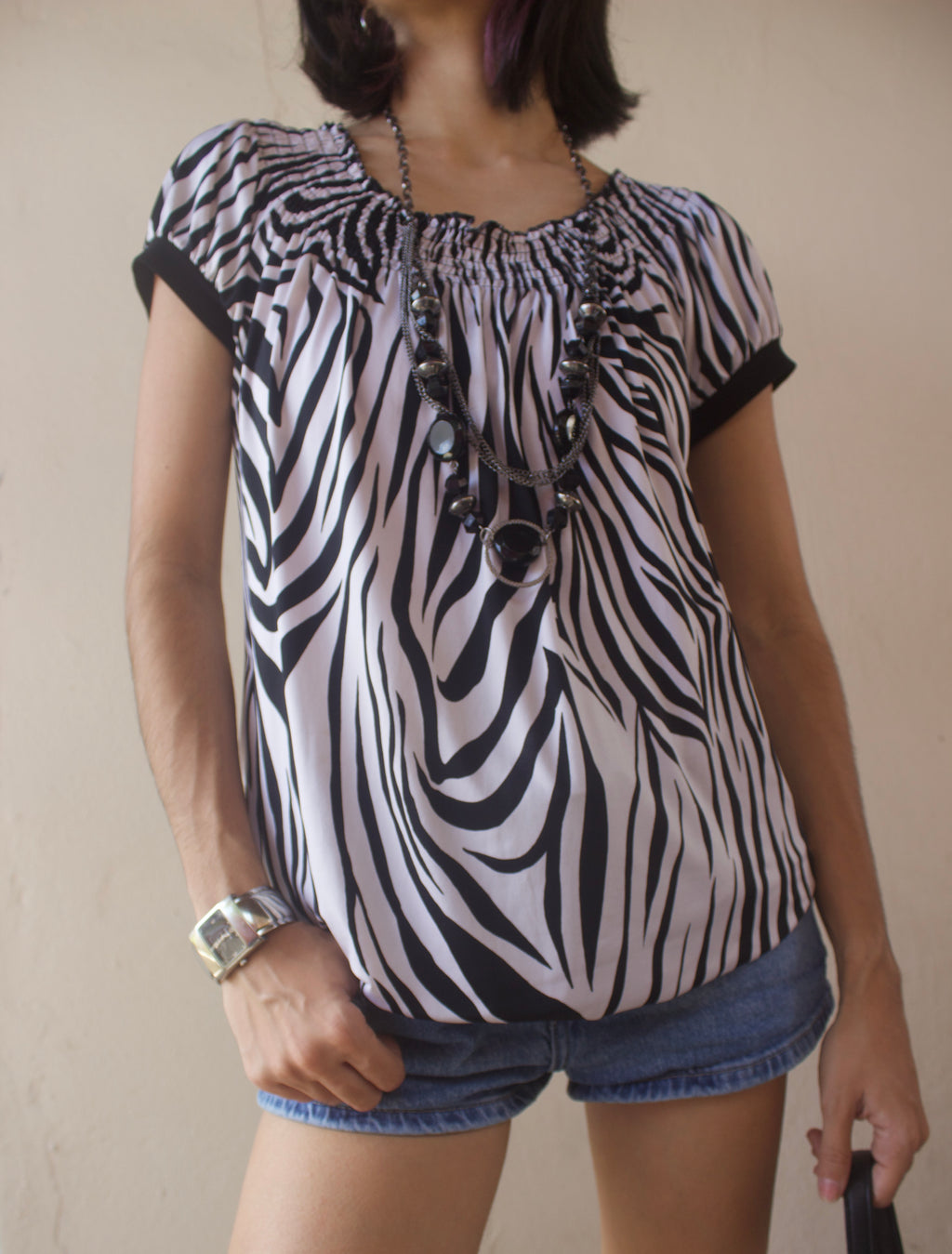 Zebra Print Top