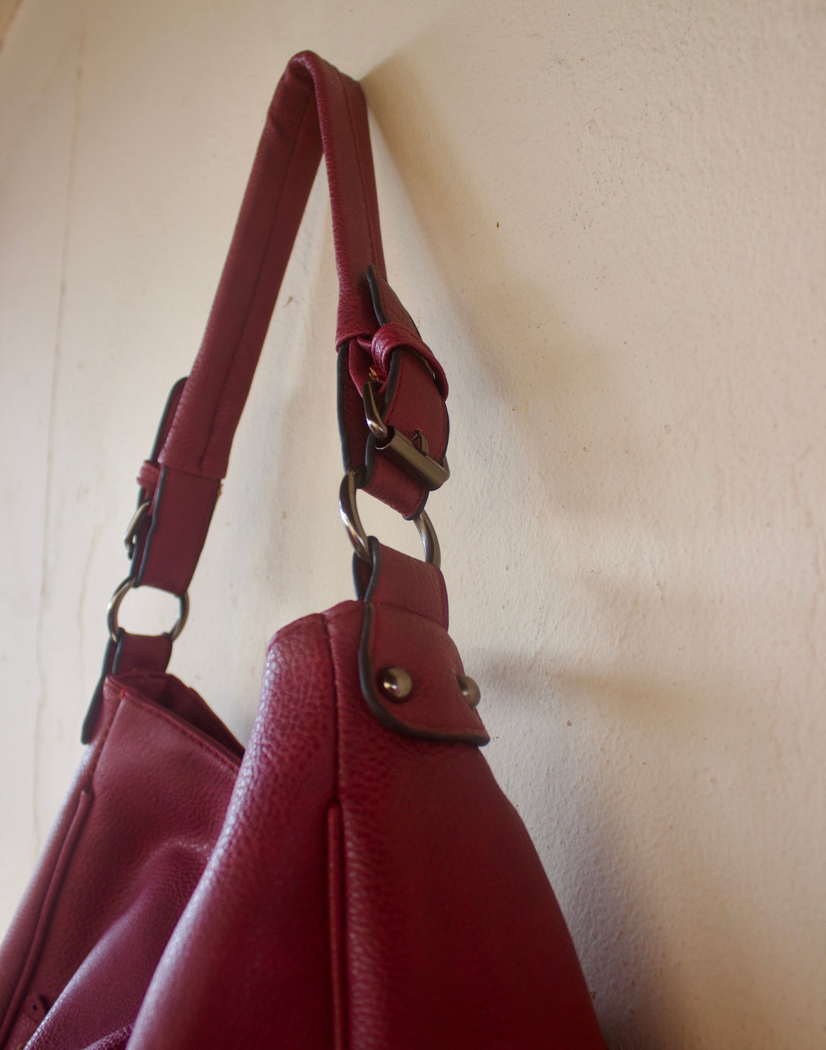 Dark Red Leather Bag