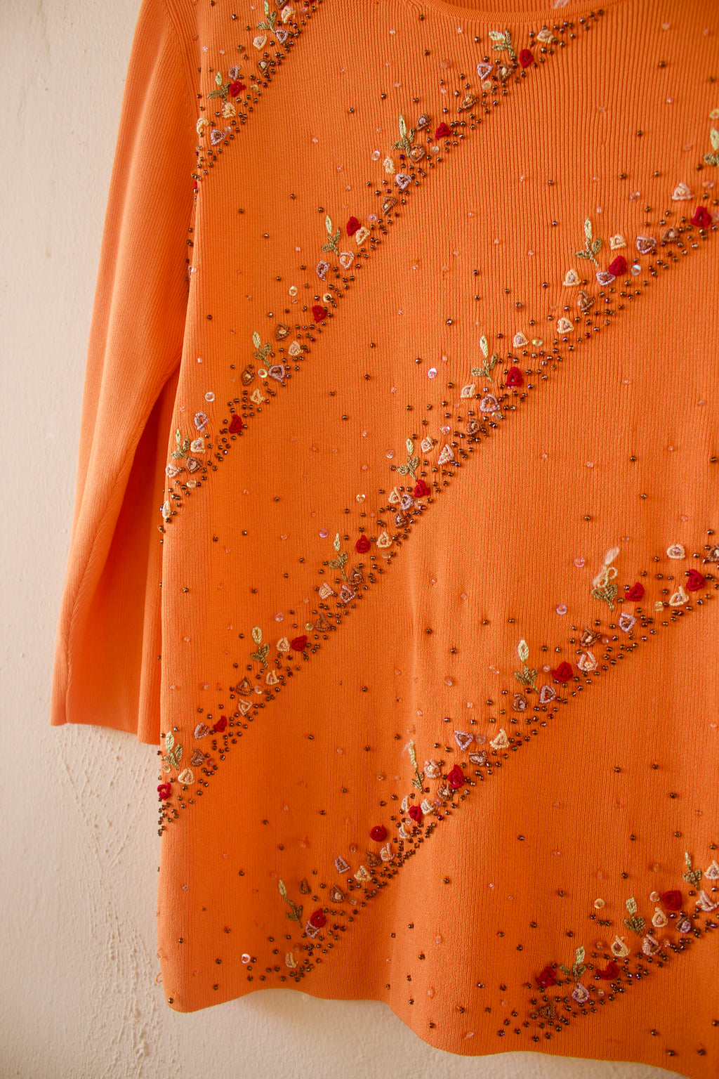 Embroidered Flowers Top