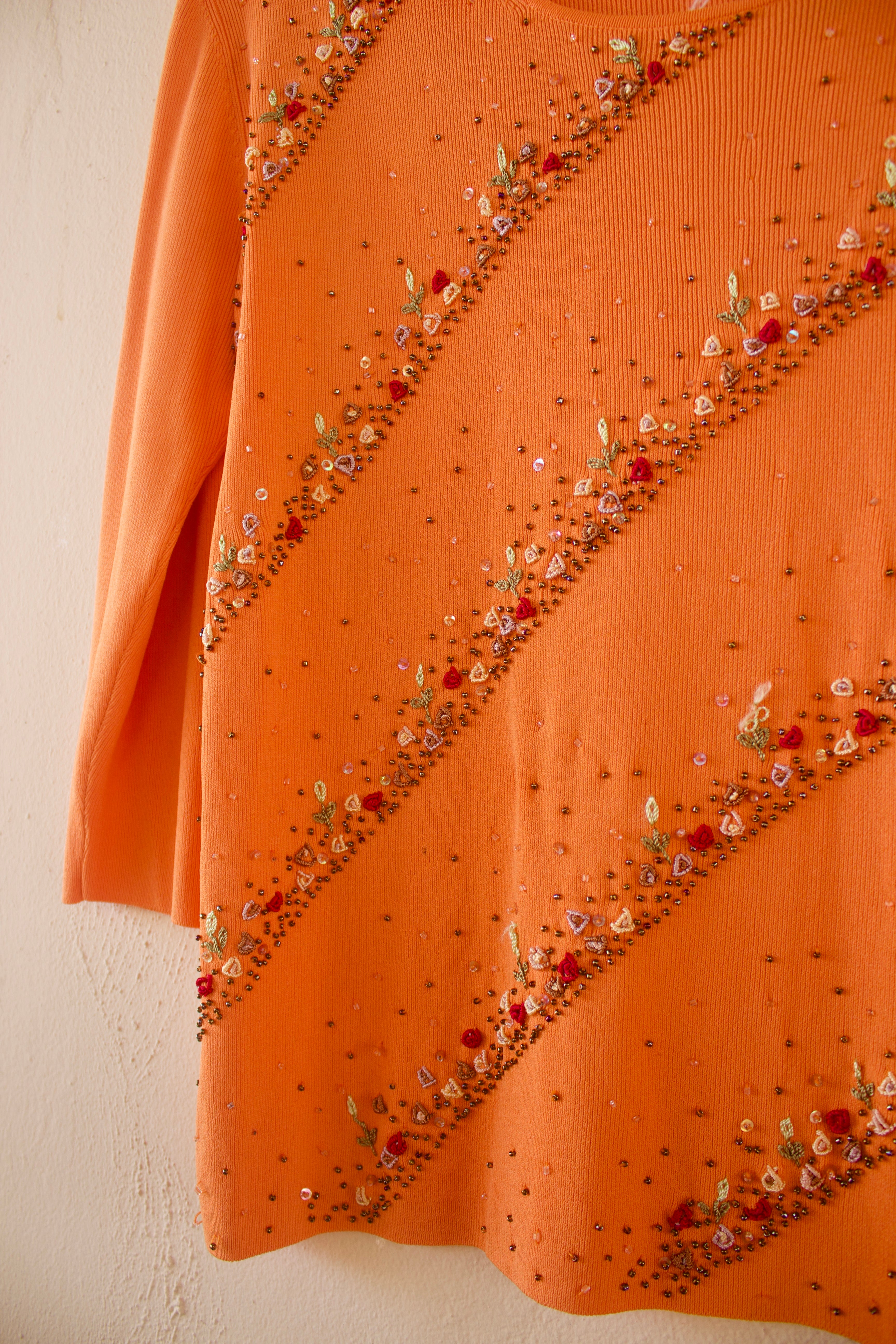 Embroidered Flowers Top