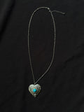 Sky Blue Heart Necklace
