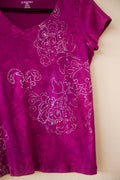 Violet Bloom Y2k Shirt
