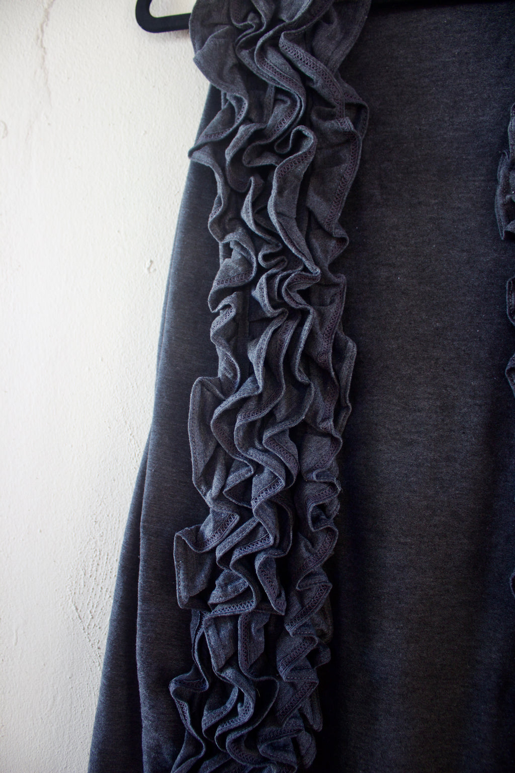 Ruffled Gray Vest