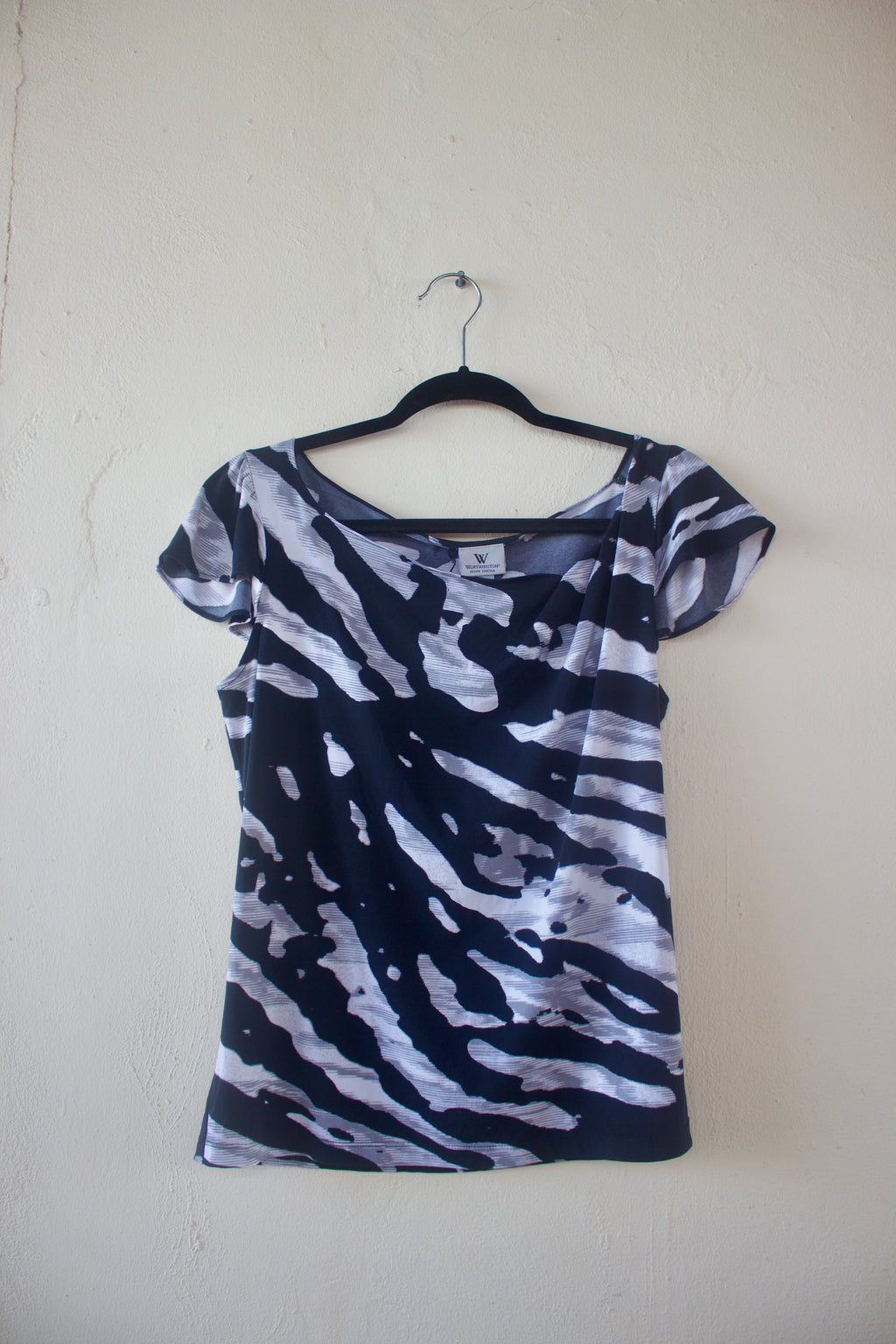 Short Sleeve B&W Top