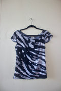 Short Sleeve B&W Top