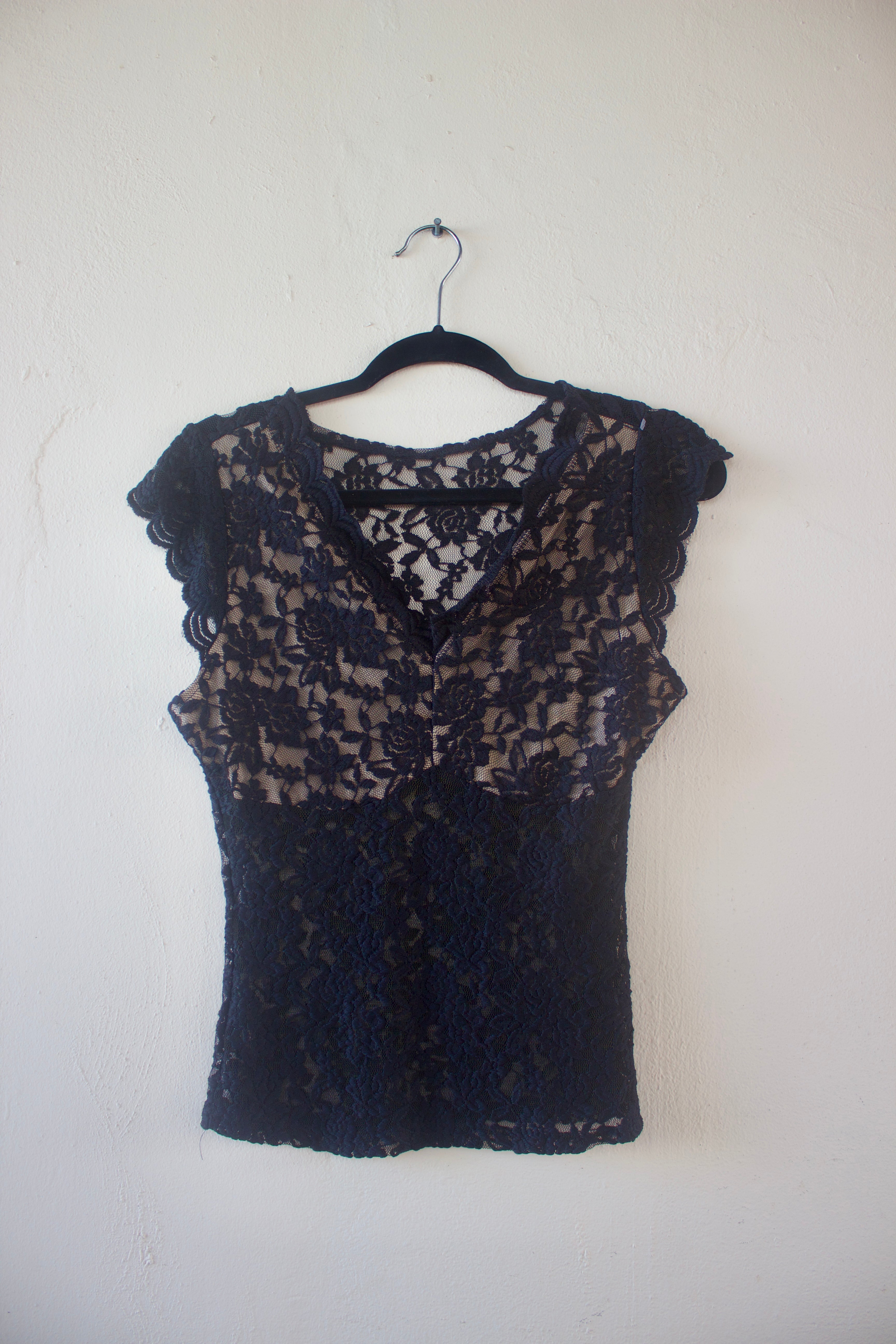 Black Lace Top