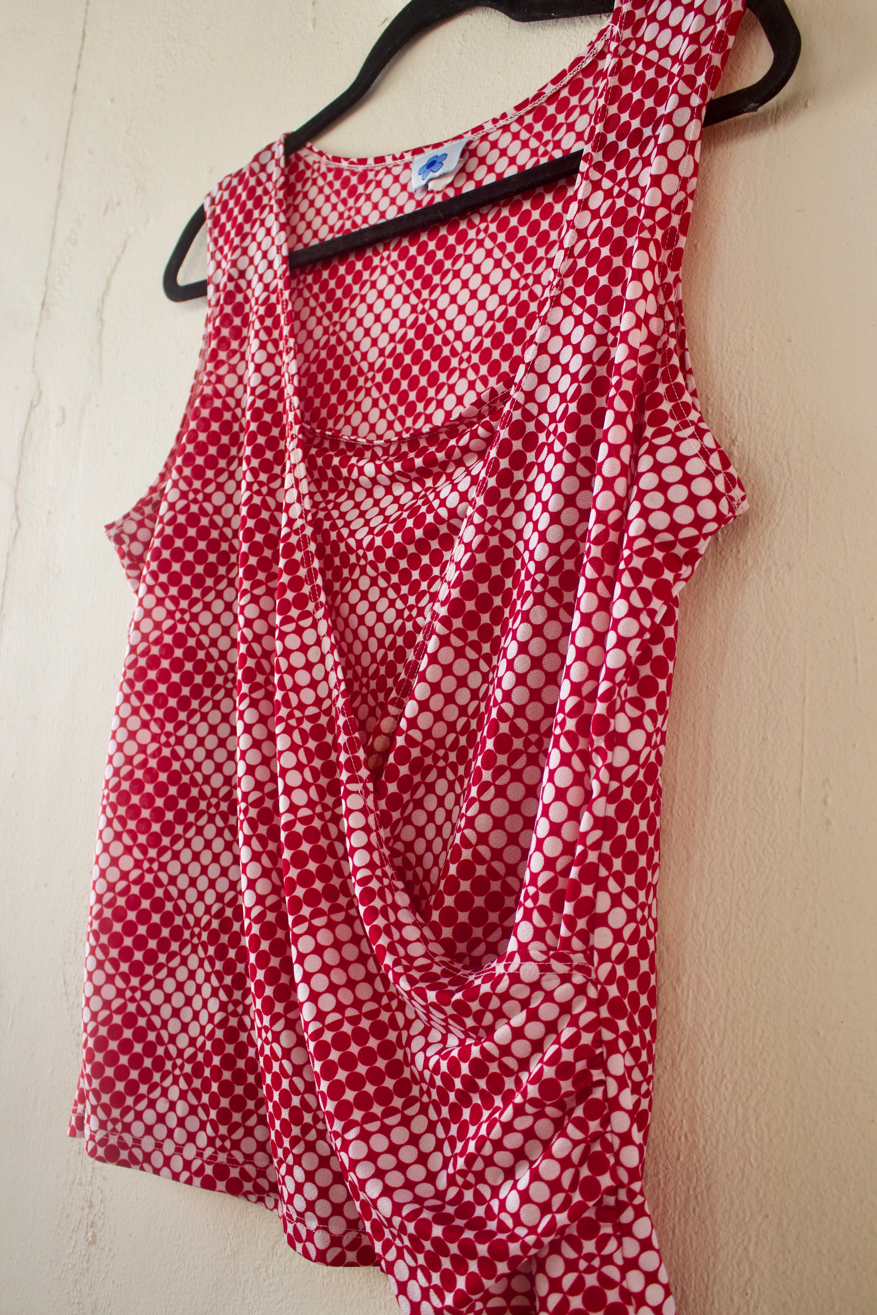 Groovy Red Printed Top