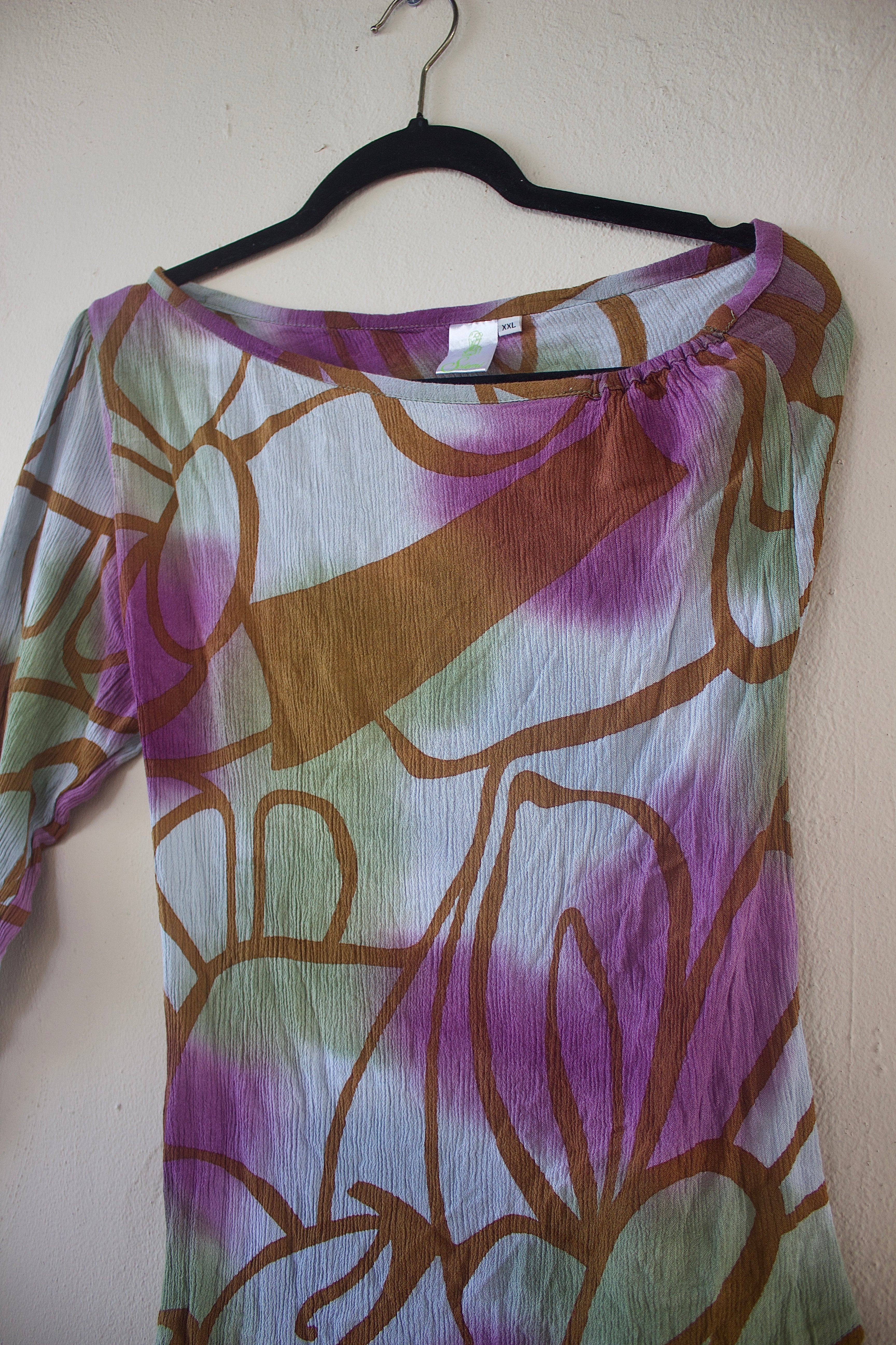 Long-Sleeve Asymmetrical Top